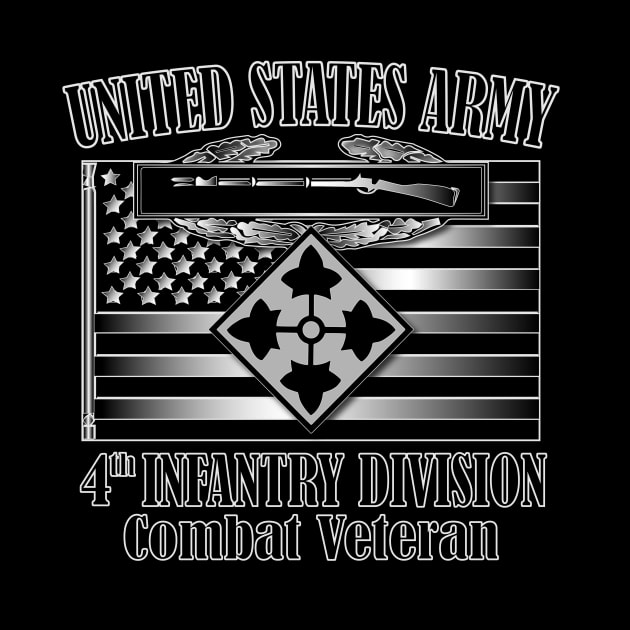 4th Infantry Division- Combat Veteran by Relaxed Lifestyle Products