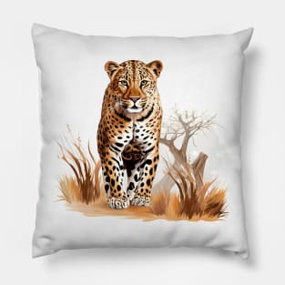 African Leopard Pillow