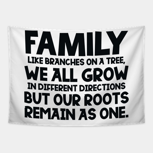 Family Quote Tapestry by colorsplash