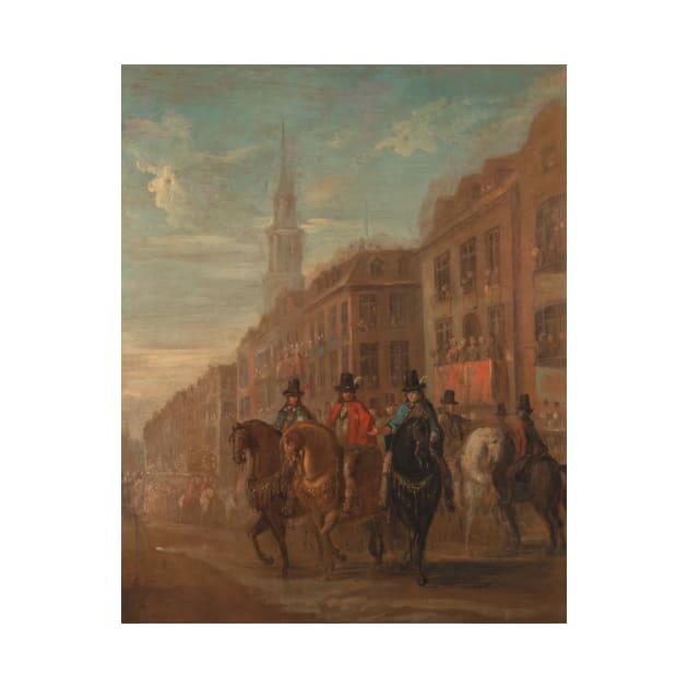 Restoration Procession of Charles II at Cheapside by William Hogarth by Classic Art Stall