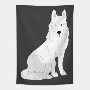 White German Shepherd Tapestry