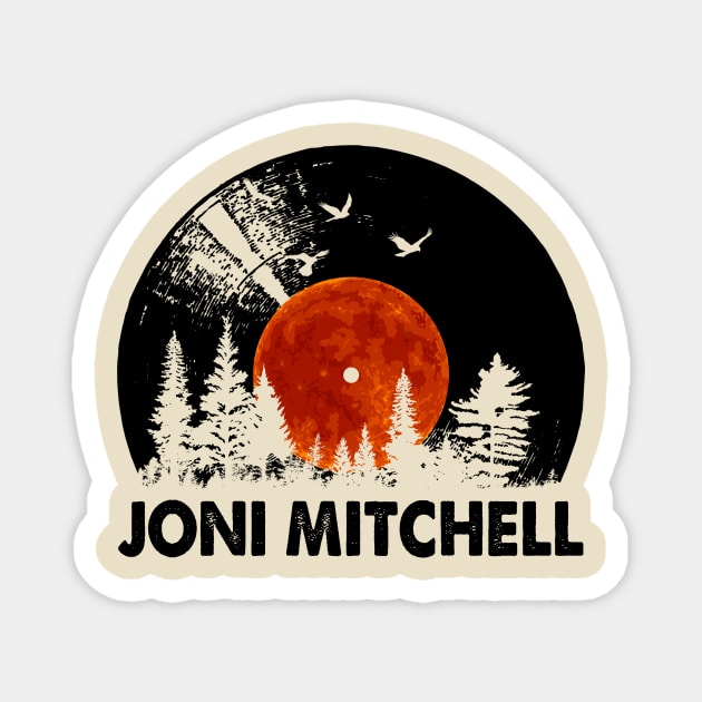 Mitchell Name Record Music Forest Gift Magnet by Mountain River Landscape