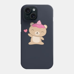 Kawaii Cute Bear T-Shirt Phone Case