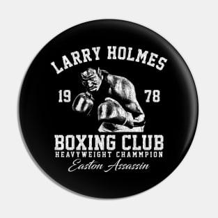 Boxing Club Larry Holmes White Pin