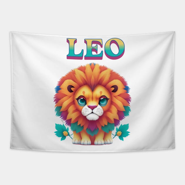 Leo Zodiac Sign Horoscope Tapestry by Groovy Dreams