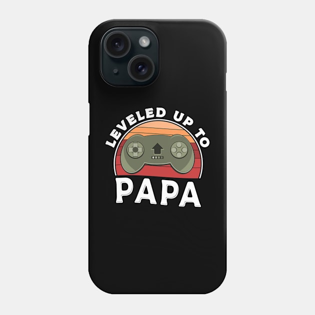 Papa Leveled Up To Pregnancy Announcement Controller Phone Case by JaussZ