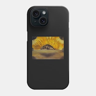 Sunflower Rise oil painting by tabitha kremesec Phone Case