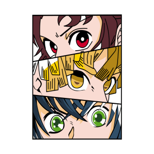 Demon Slayer Trio - Tanjiro, Zenitsu and Inosuke T-Shirt