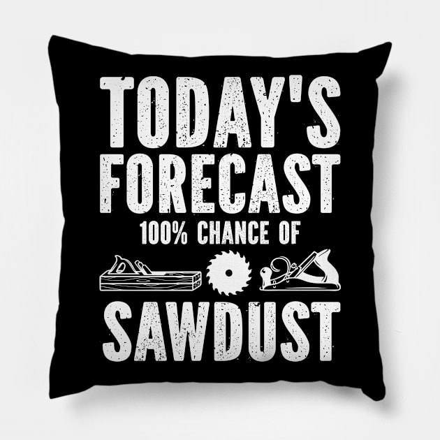 Today's Forecast 100 Percent Chance Of Sawdust Pillow by SimonL