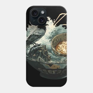 Yatagarasu, The Japanese Three Legged Crow - Ramen Phone Case