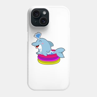 Dolphin Swimming Kids pool Phone Case