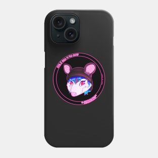 Garbage the Opossum “Will I come to your party?” Sticker Phone Case