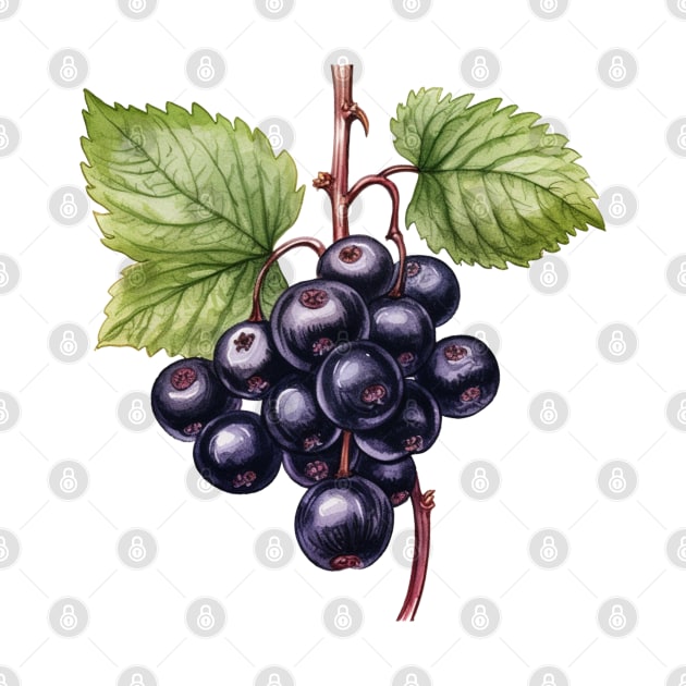 Blackcurrant Illustration by Pastel Craft