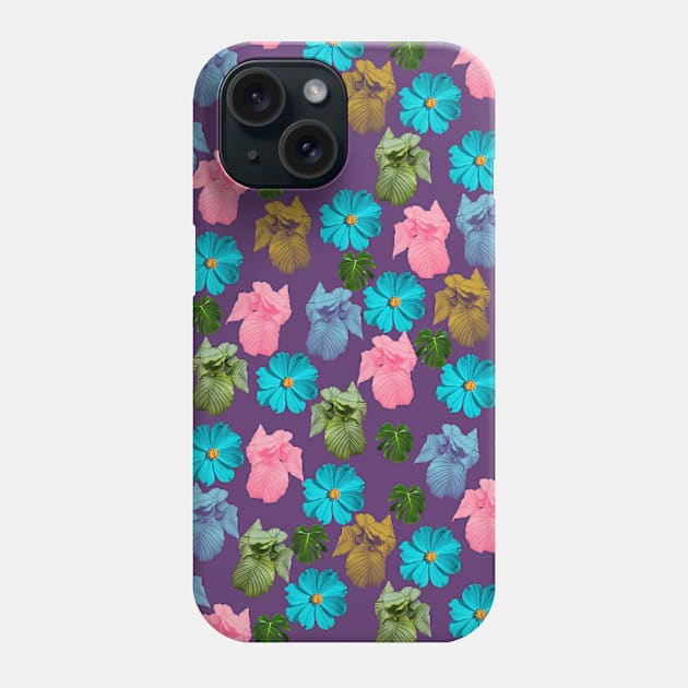 Floral botanical pattern Phone Case by happygreen