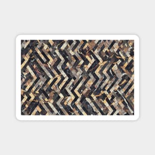 Abstract geometric floor texture pattern Magnet