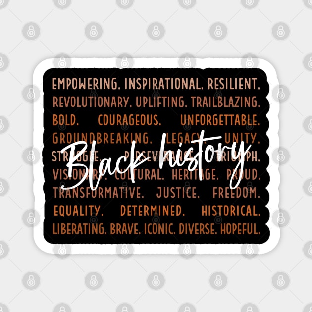 Black History Magnet by UrbanLifeApparel