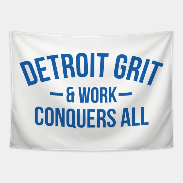 Detroit Grit & Work Tapestry by HeyBeardMon