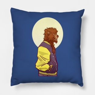 Micheal young Wolf Pillow