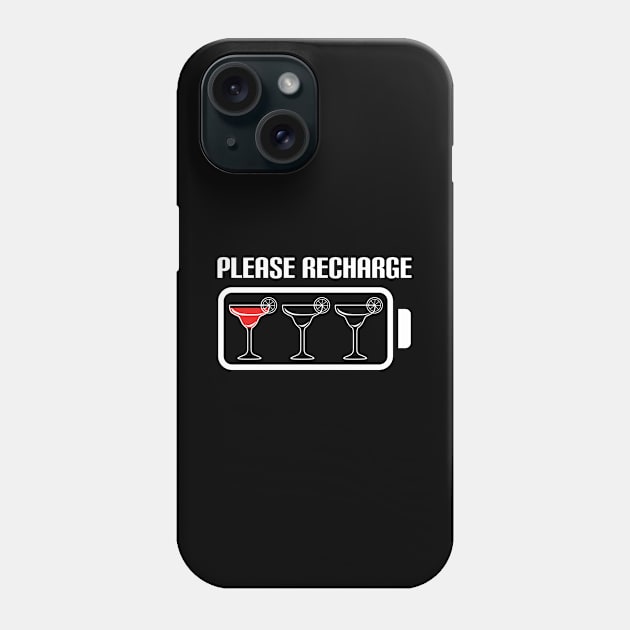 Margarita Please Recharge Phone Case by c1337s