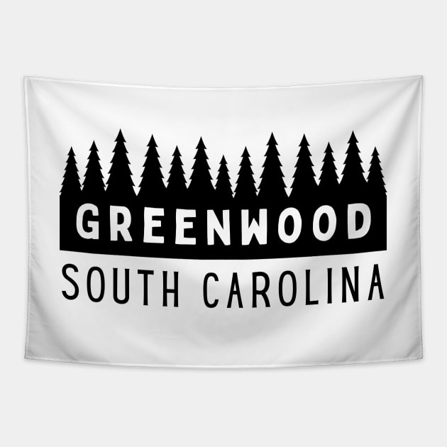 Greenwood South Carolina SC Tourist Souvenir Tapestry by carolinafound