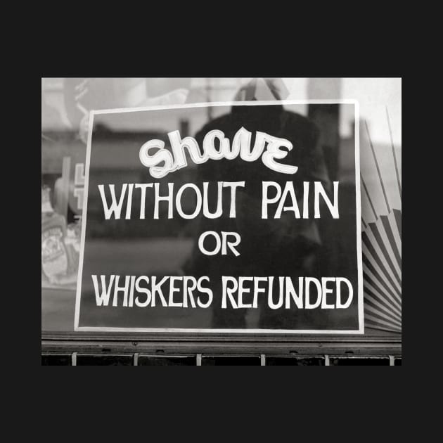 Barber Shop Sign, 1942. Vintage Photo by historyphoto