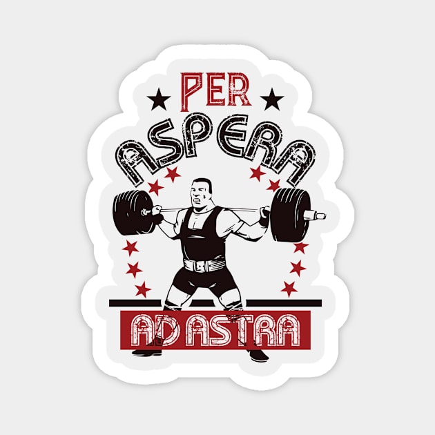 Per aspera ad astra Magnet by Tshirt matters