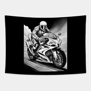 Biker Motorcycle Tapestry