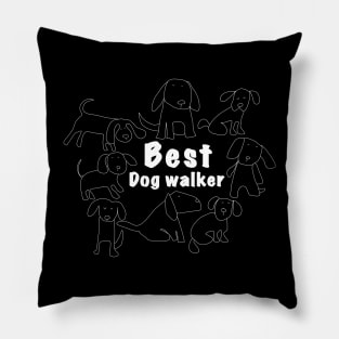 Best dogwalker Pillow