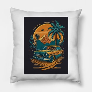 sunset art design Pillow