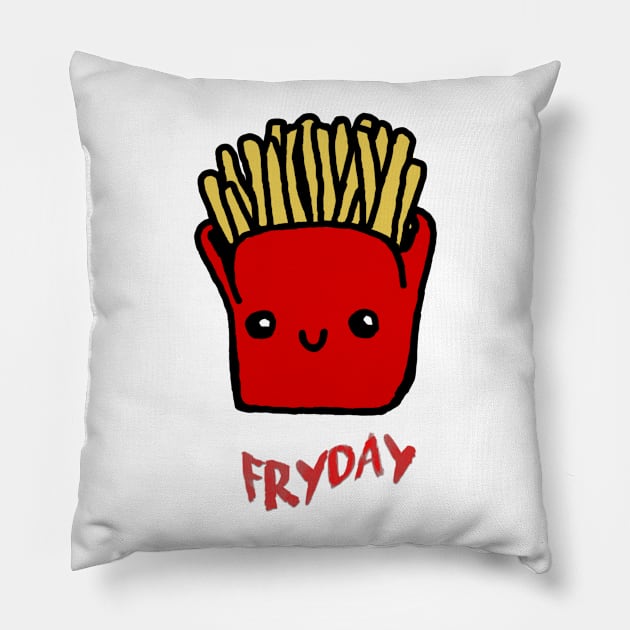 fryday teeshirt Pillow by moemoe