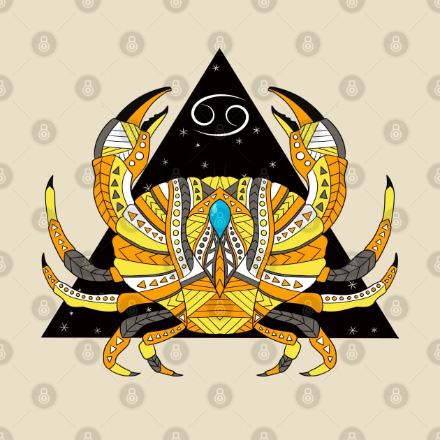 Ethnic Cancer Zodiac Sign by Tebscooler