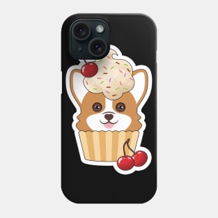 Corgi Vanilla Cupcake Phone Case