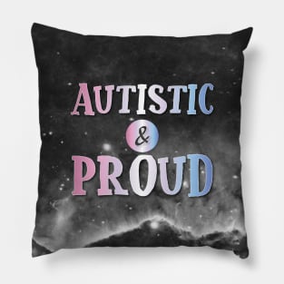 Autistic and Proud: Bigender Pillow