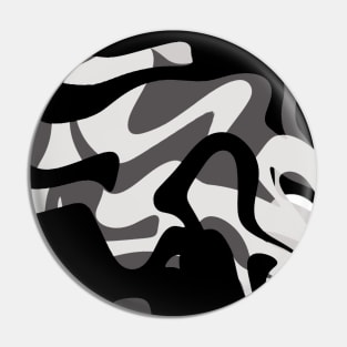 Black and White Camo Patter Pin