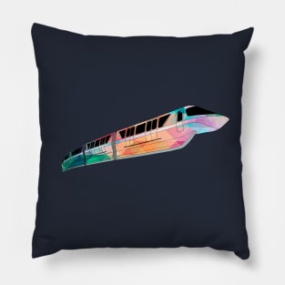 Wrapped Monorail - Geometric Pillow