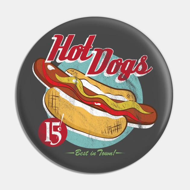 Hot Dogs Pin by portraiteam