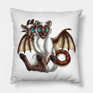 Chimera Cubs: Chocolate Lynx Point Pillow