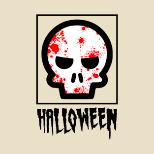 halloween skull cool bloody halloween T-Shirt