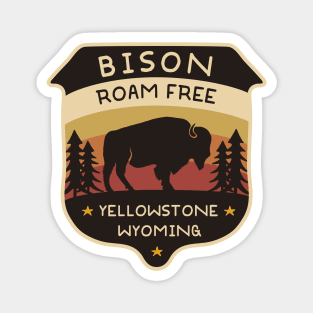 Bison Roam Free Apparel and Accessories Magnet