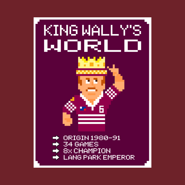 OG FOOTY - QLD State of Origin - Wally Lewis - KING WALLY'S WORLD by OG Ballers