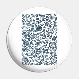 Elegant Chinese Porcelain Pattern Pin