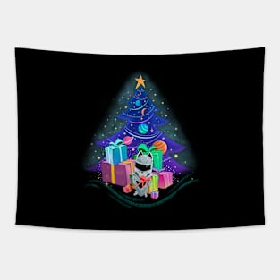 Christmas Tree space Tapestry