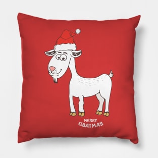 Merry Goatmas Pillow