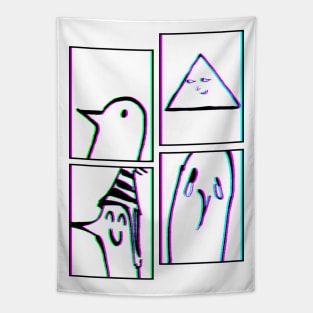 PUNPUN 2 SAD JAPANESE ANIME AESTHETIC Tapestry