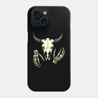 Bull Skull Design Phone Case