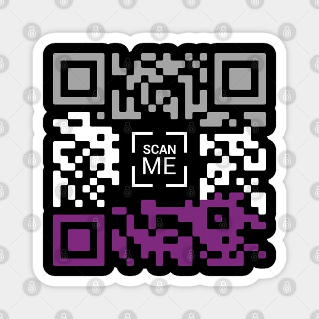 Asexual QR Code Magnet by Pridish