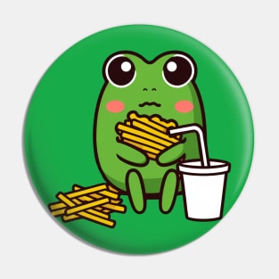 Kawaii Frog Fries Pin