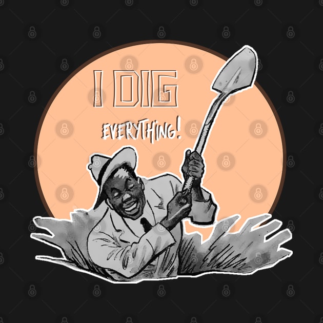 black man with shovel digging by Marccelus