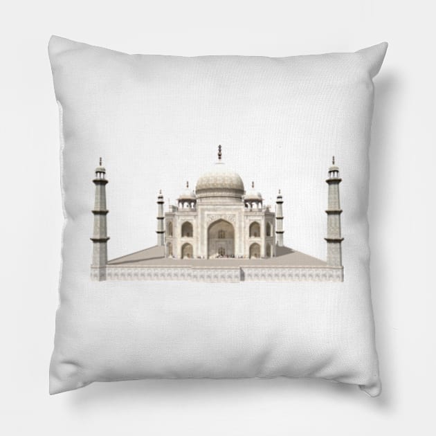 The Taj Mahal Pillow by PhantomLiving