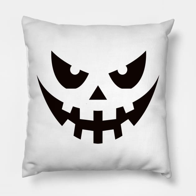 Halloween Horror Face Pillow by FaelynArt